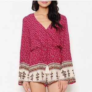 NWT - Latiste Floral Boho Romper